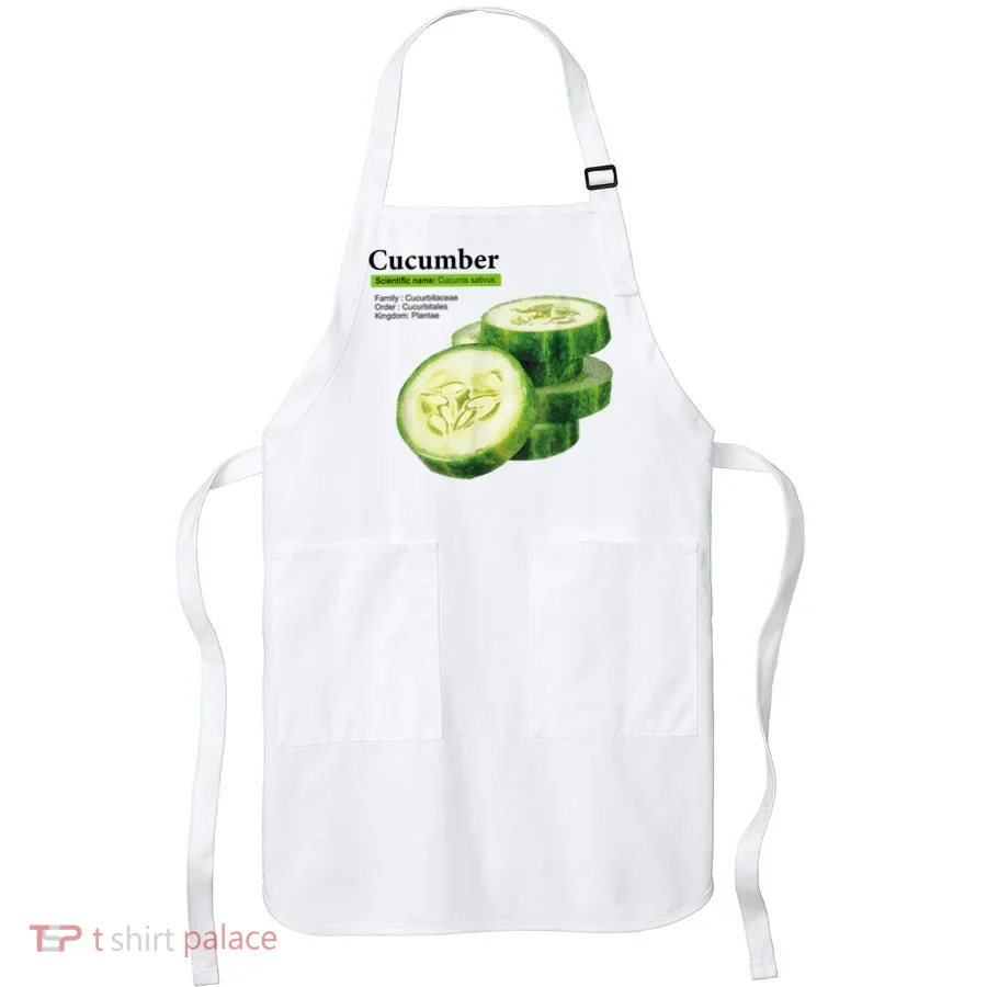Cucumber Funny Graphic Vegetable Food Apron