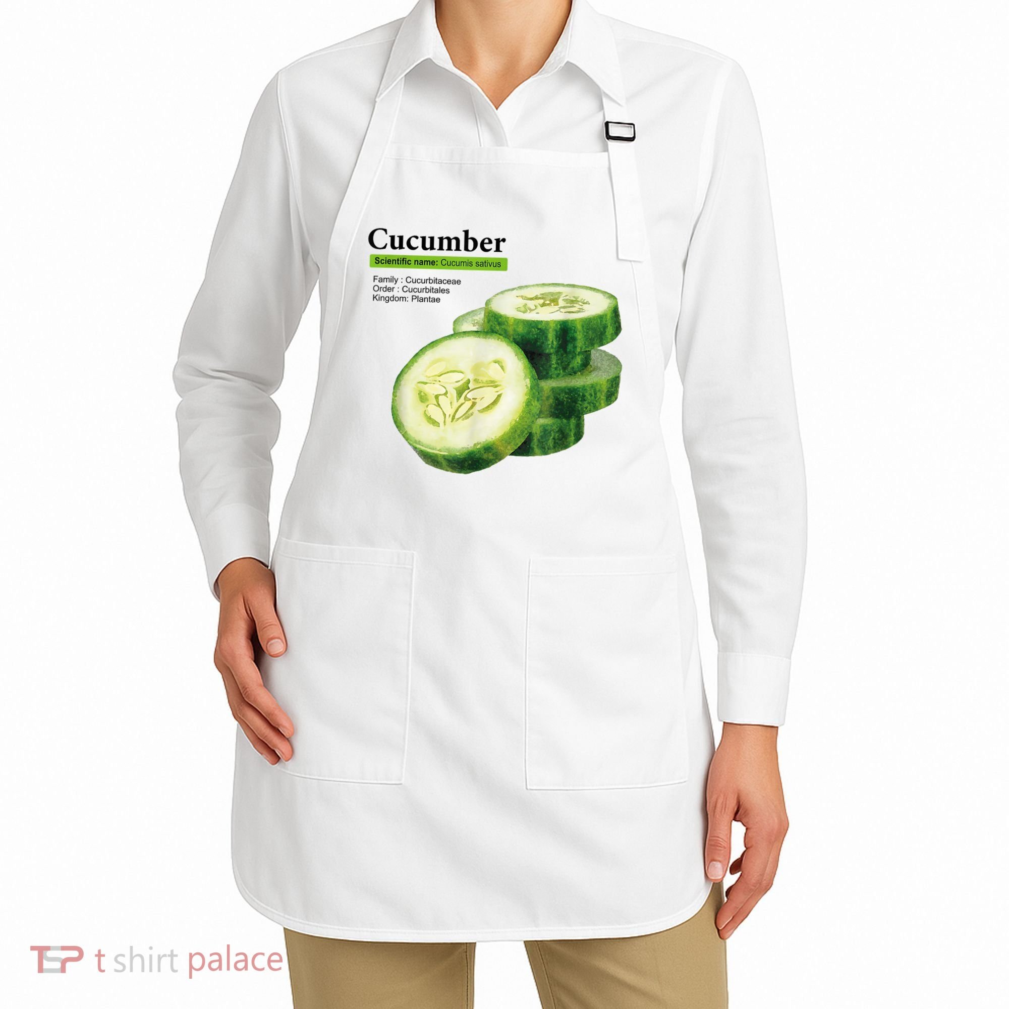 Cucumber Funny Graphic Vegetable Food Apron
