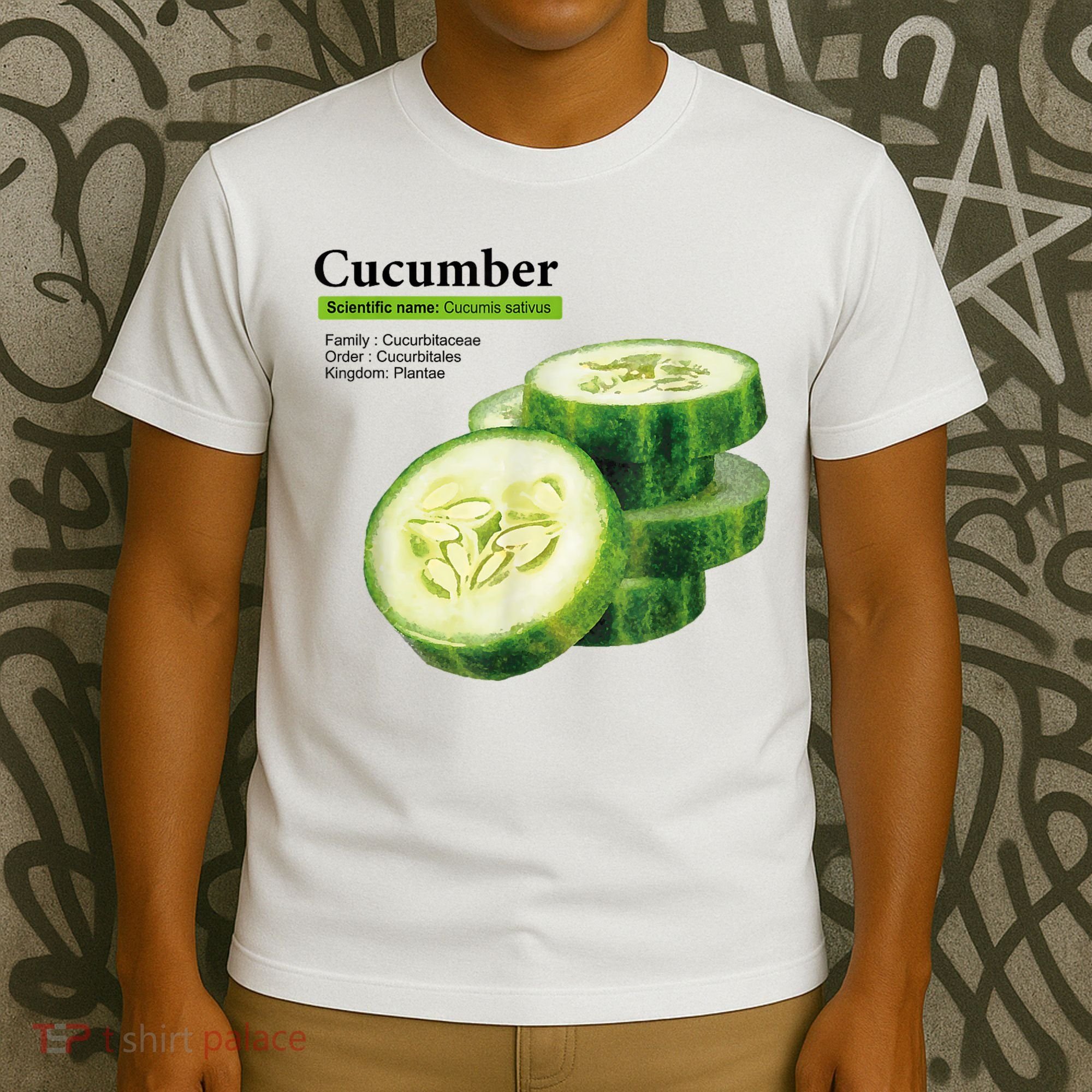 Cucumber Funny Graphic Vegetable Food T-Shirt