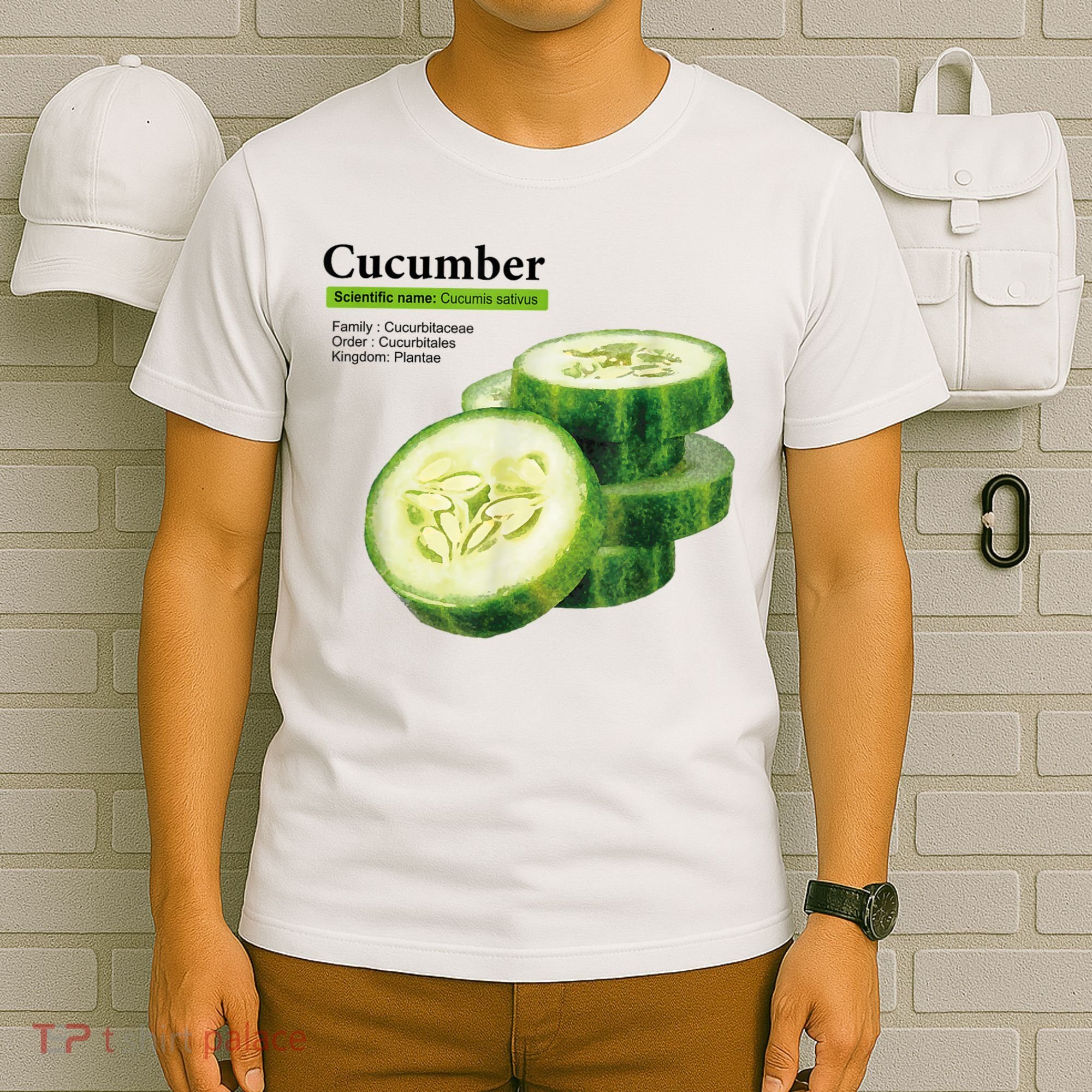Cucumber Funny Graphic Vegetable Food T-Shirt