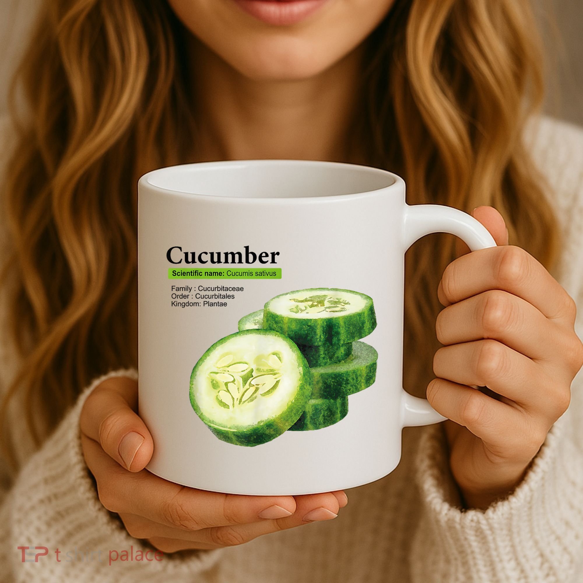 Cucumber Funny Graphic Vegetable Food Coffee Mug