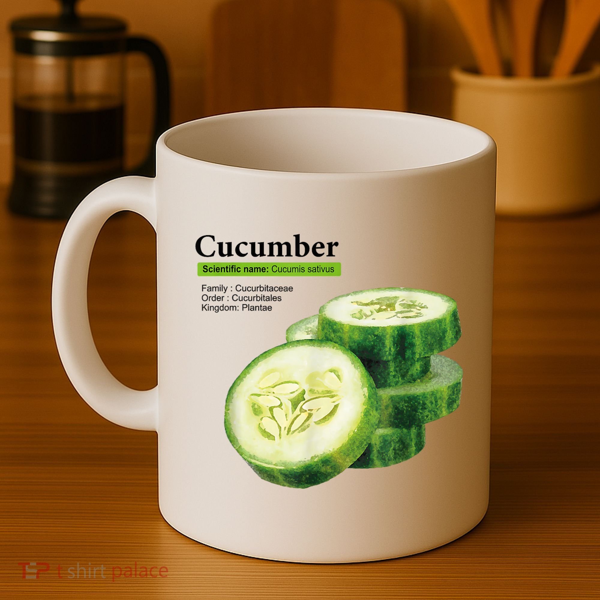 Cucumber Funny Graphic Vegetable Food Coffee Mug