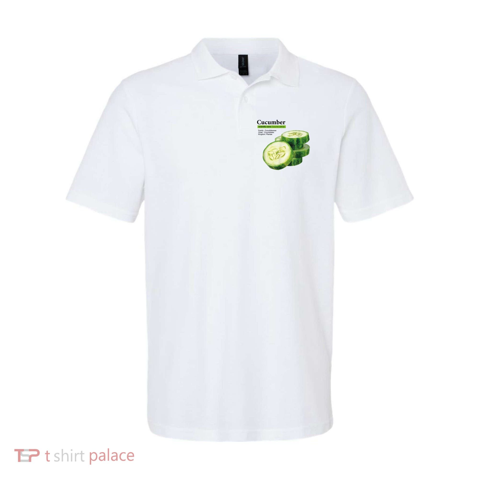 Cucumber Funny Graphic Vegetable Food Polo