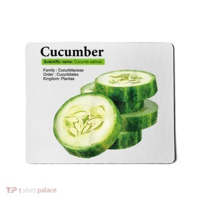 Cucumber Funny Graphic Vegetable Food Mousepad