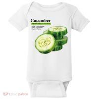 Cucumber Funny Graphic Vegetable Food Baby Bodysuit thumb 0