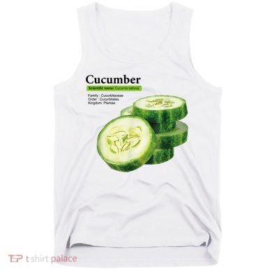 Cucumber Funny Graphic Vegetable Food Tank Top
