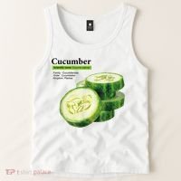 Cucumber Funny Graphic Vegetable Food Tank Top thumb 2