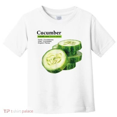 Cucumber Funny Graphic Vegetable Food Toddler T-Shirt