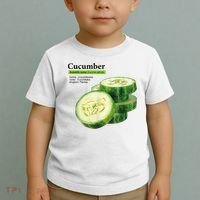 Cucumber Funny Graphic Vegetable Food Toddler T-Shirt thumb 2