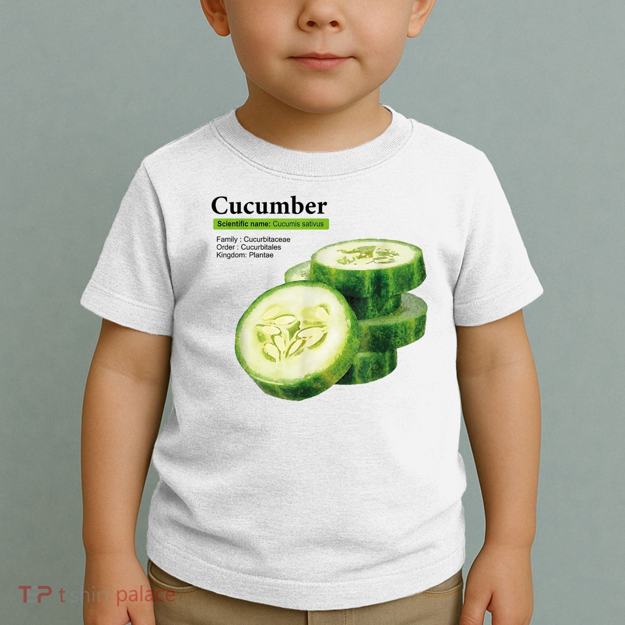 Cucumber Funny Graphic Vegetable Food Toddler T-Shirt