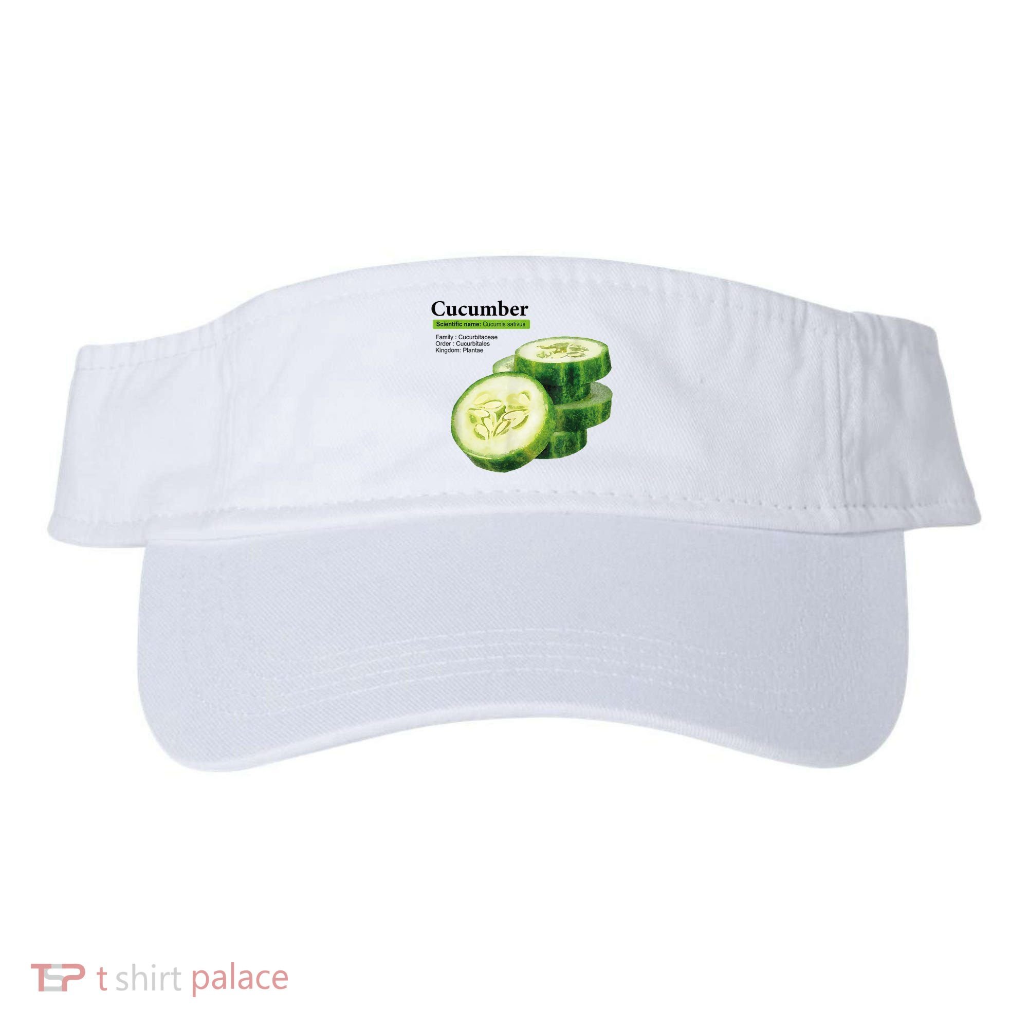 Cucumber Funny Graphic Vegetable Food Visor
