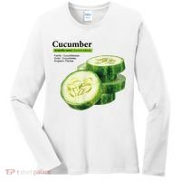 Cucumber Funny Graphic Vegetable Food Women's Long Sleeve Shirt thumb 0