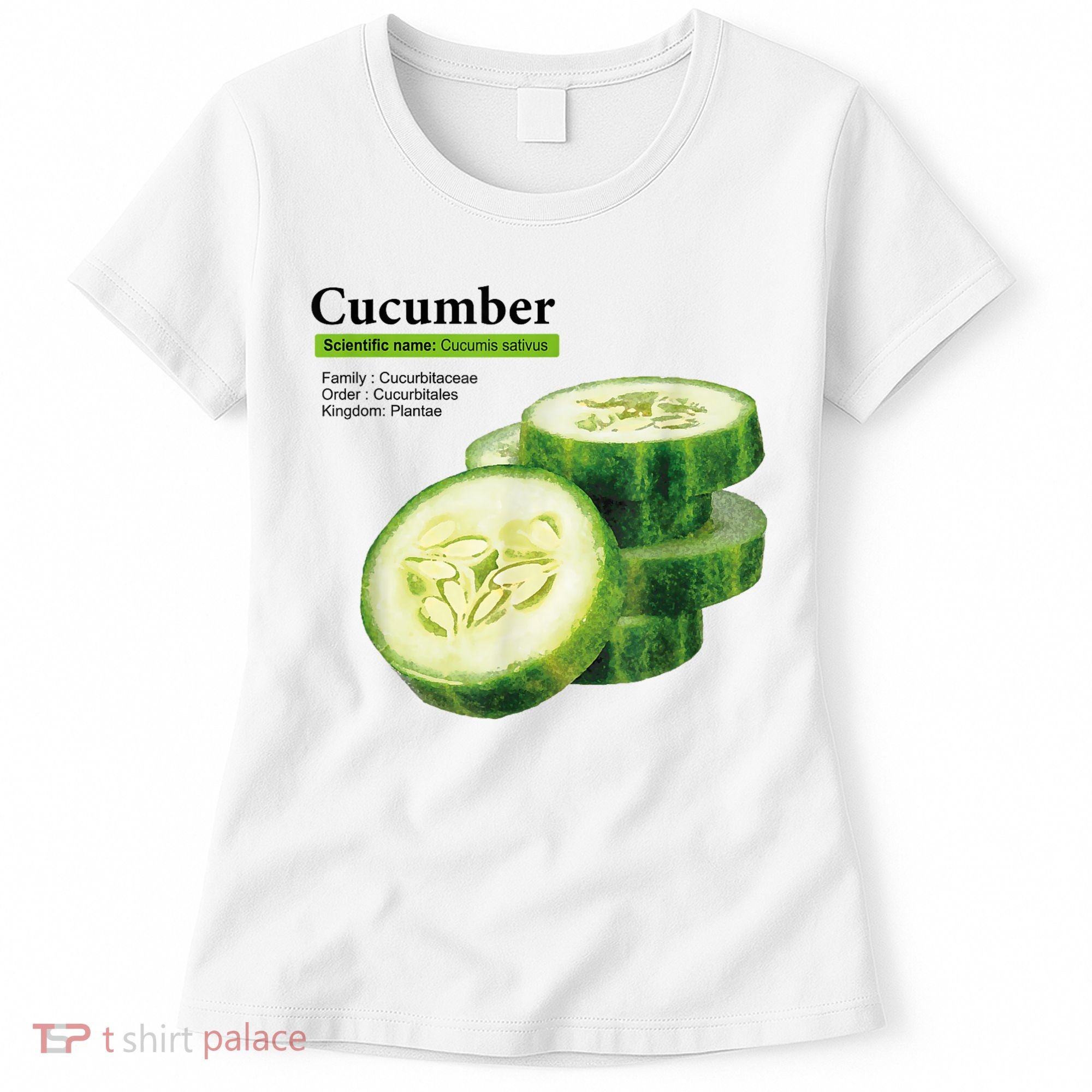 Cucumber Funny Graphic Vegetable Food Women's T-Shirt