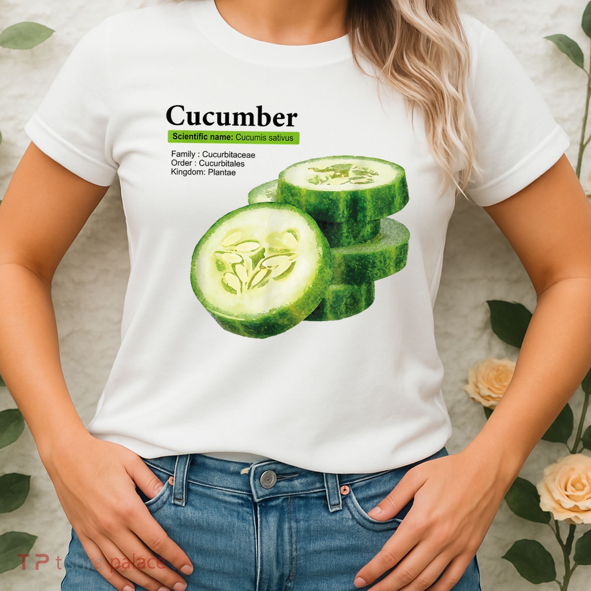 Cucumber Funny Graphic Vegetable Food Women's T-Shirt
