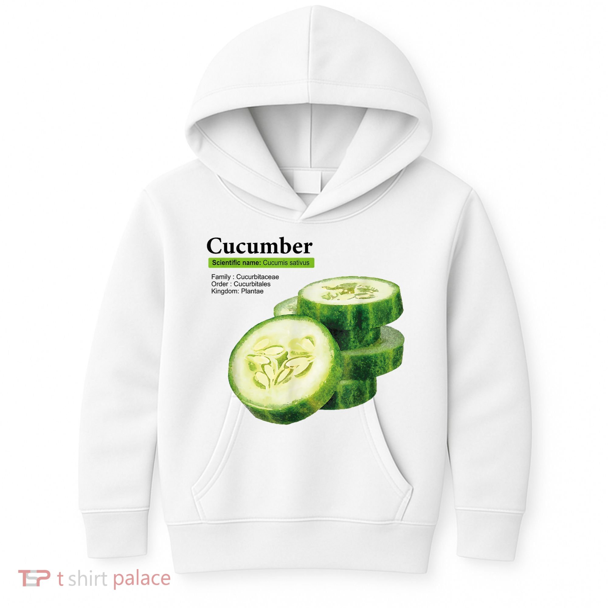 Cucumber Funny Graphic Vegetable Food Kids Hoodie