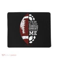 Christian Football Gifts Religious Verse Mousepad thumb 0