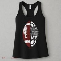 Christian Football Gifts Religious Verse Women's Tank Top thumb 3