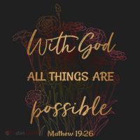 Christian Funny Gift With God All Things Possible Beanie thumb 2