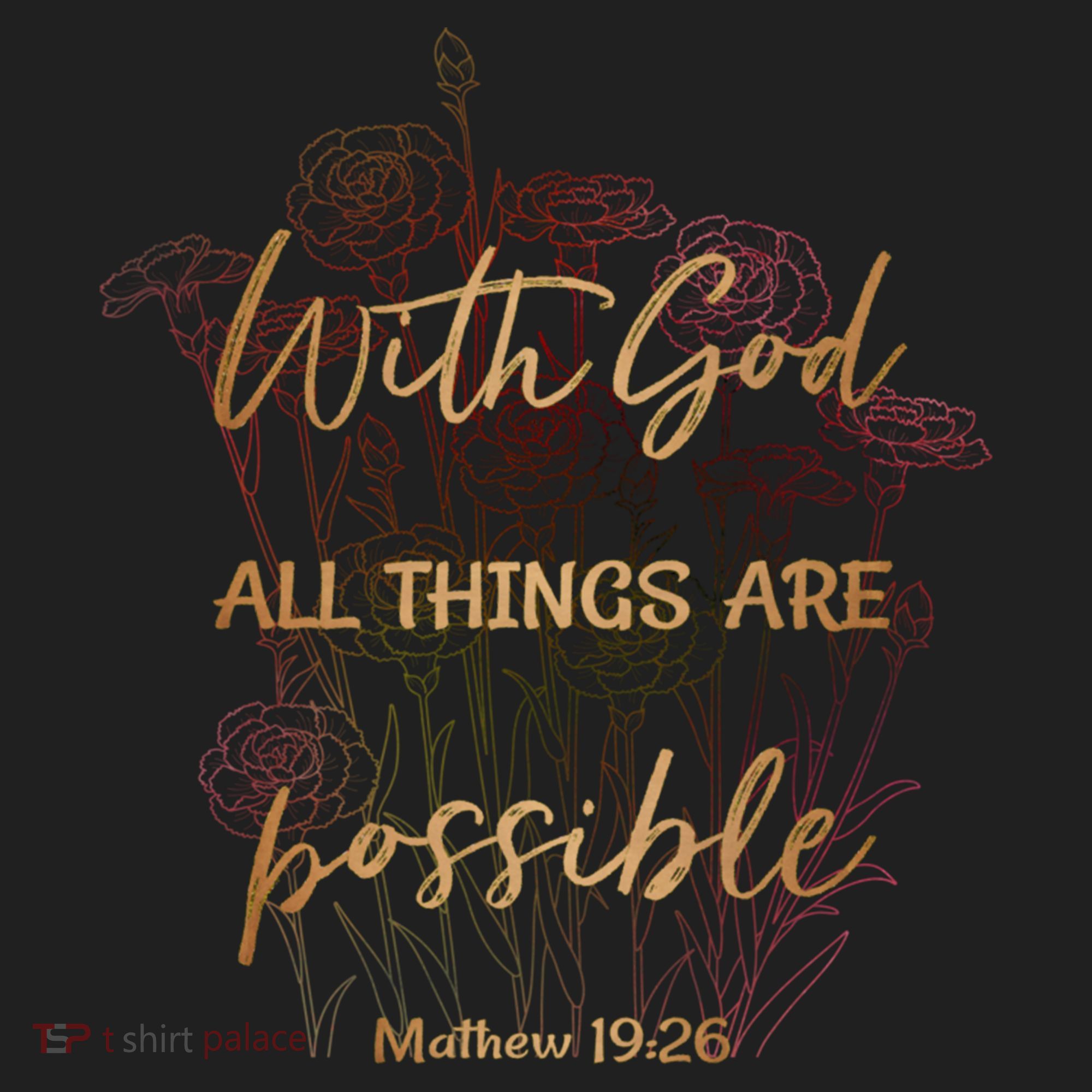 Christian Funny Gift With God All Things Possible Hat