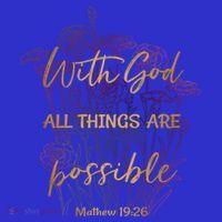 Christian Funny Gift With God All Things Possible Polo thumb 2