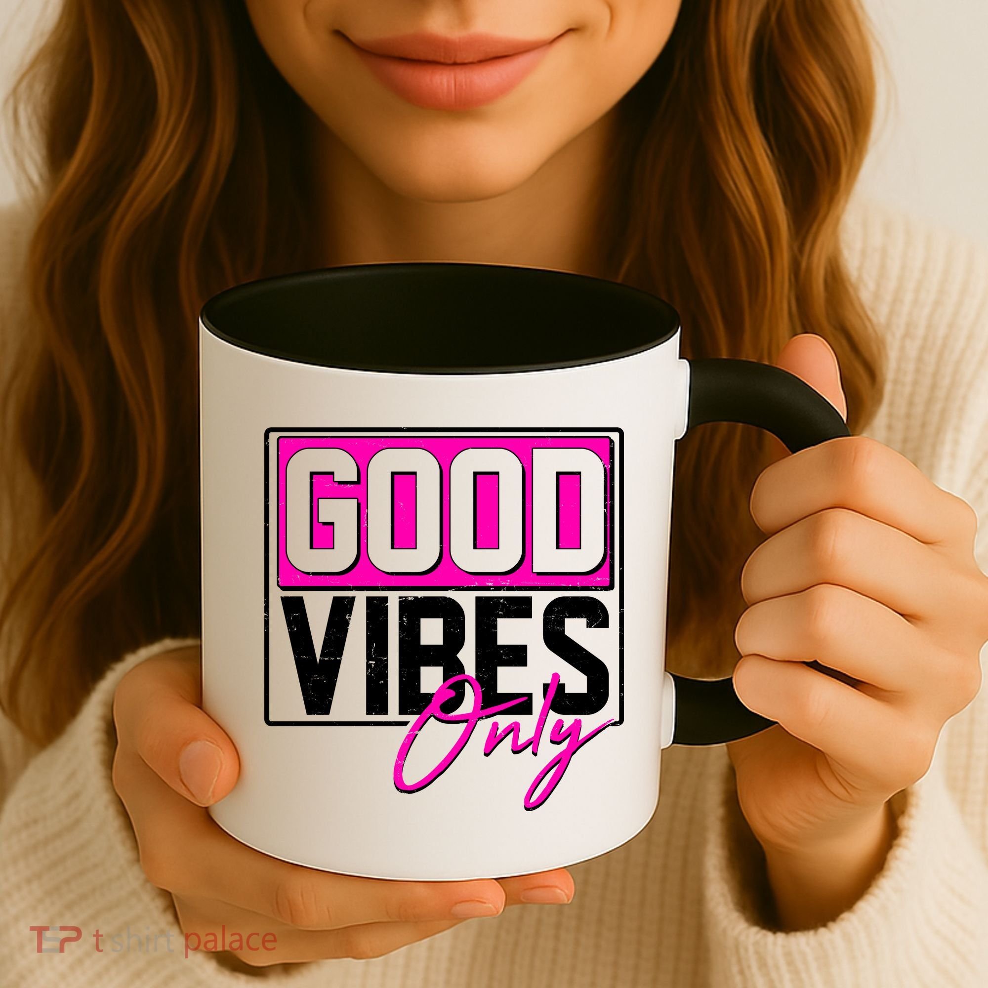 Cool Funny Good Vibes Only Coffee Mug
