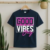Cool Funny Good Vibes Only T-Shirt thumb 2