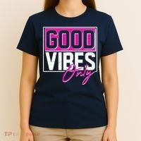 Cool Funny Good Vibes Only T-Shirt thumb 4