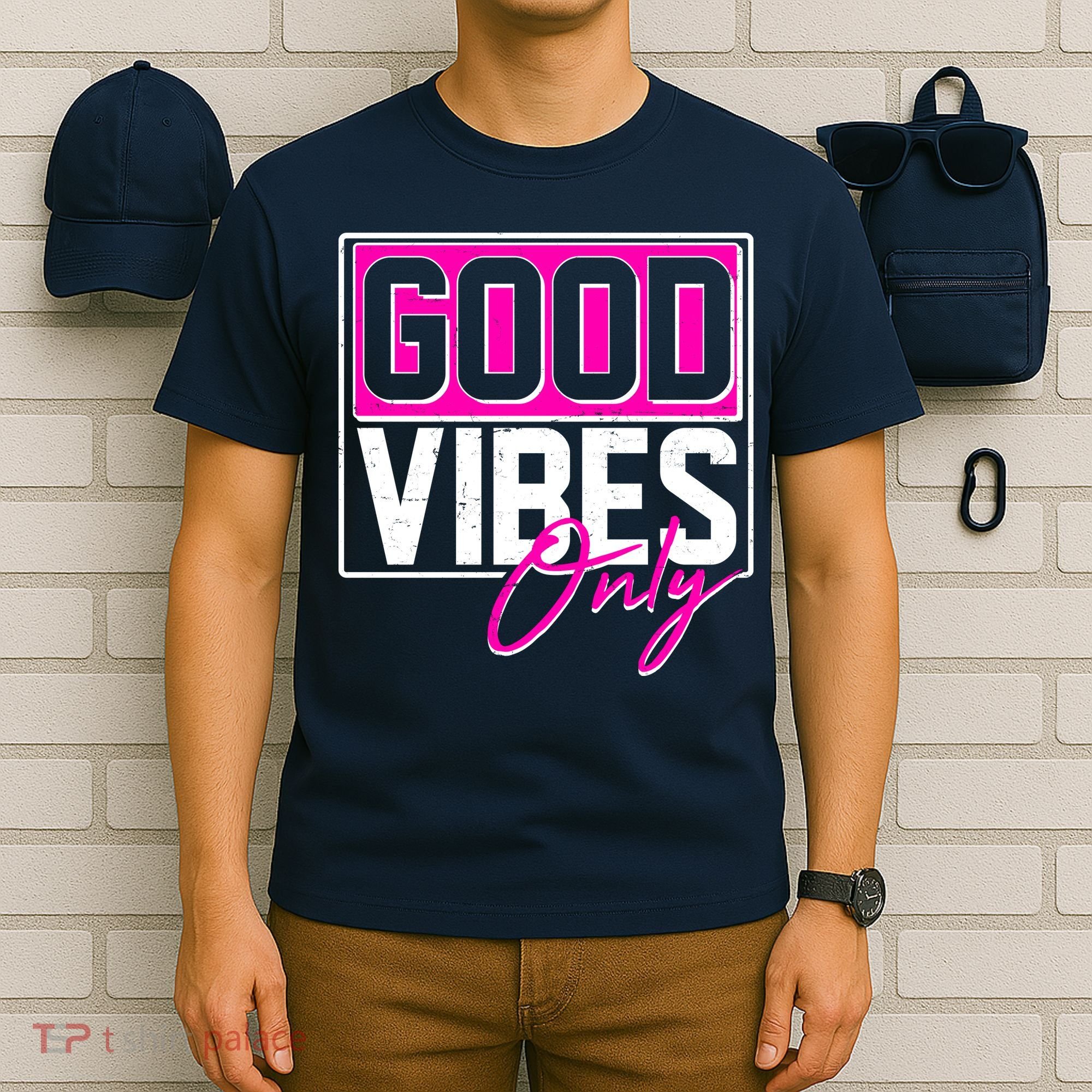 Cool Funny Good Vibes Only T-Shirt