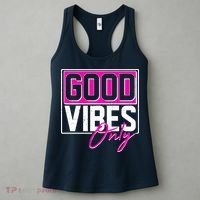Cool Funny Good Vibes Only Women's Tank Top thumb 3