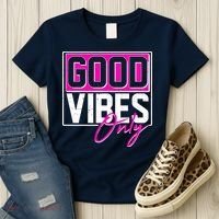 Cool Funny Good Vibes Only Women's T-Shirt thumb 3