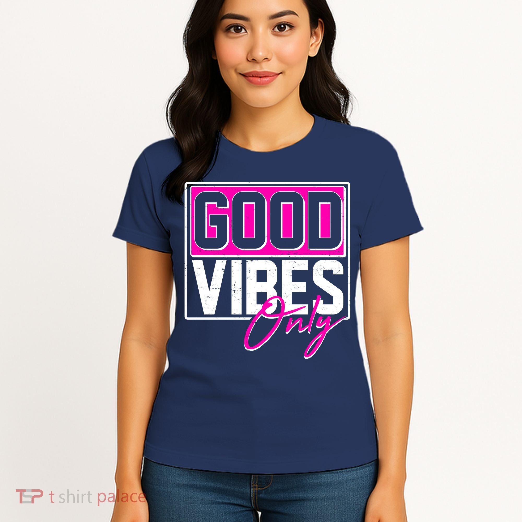 Cool Funny Good Vibes Only Women's T-Shirt