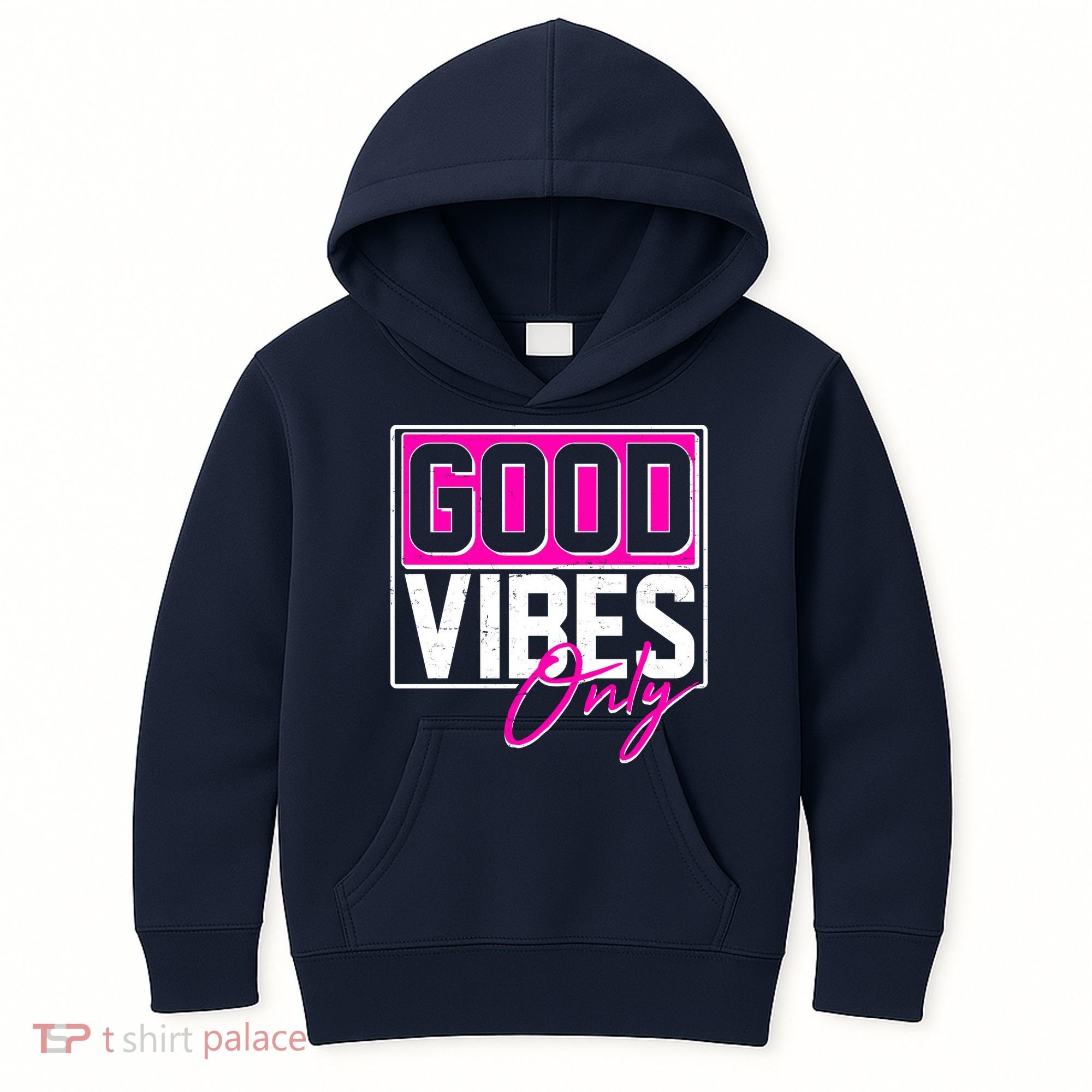 Cool Funny Good Vibes Only Kids Hoodie