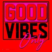 Cool Funny Good Vibes Only Santa Hat thumb 1