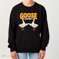 Cute & Funny Goose Bumps Goosebumps Animal Pun Women's Sweatshirt thumb 0