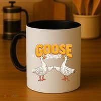 Cute & Funny Goose Bumps Goosebumps Animal Pun Coffee Mug thumb 4