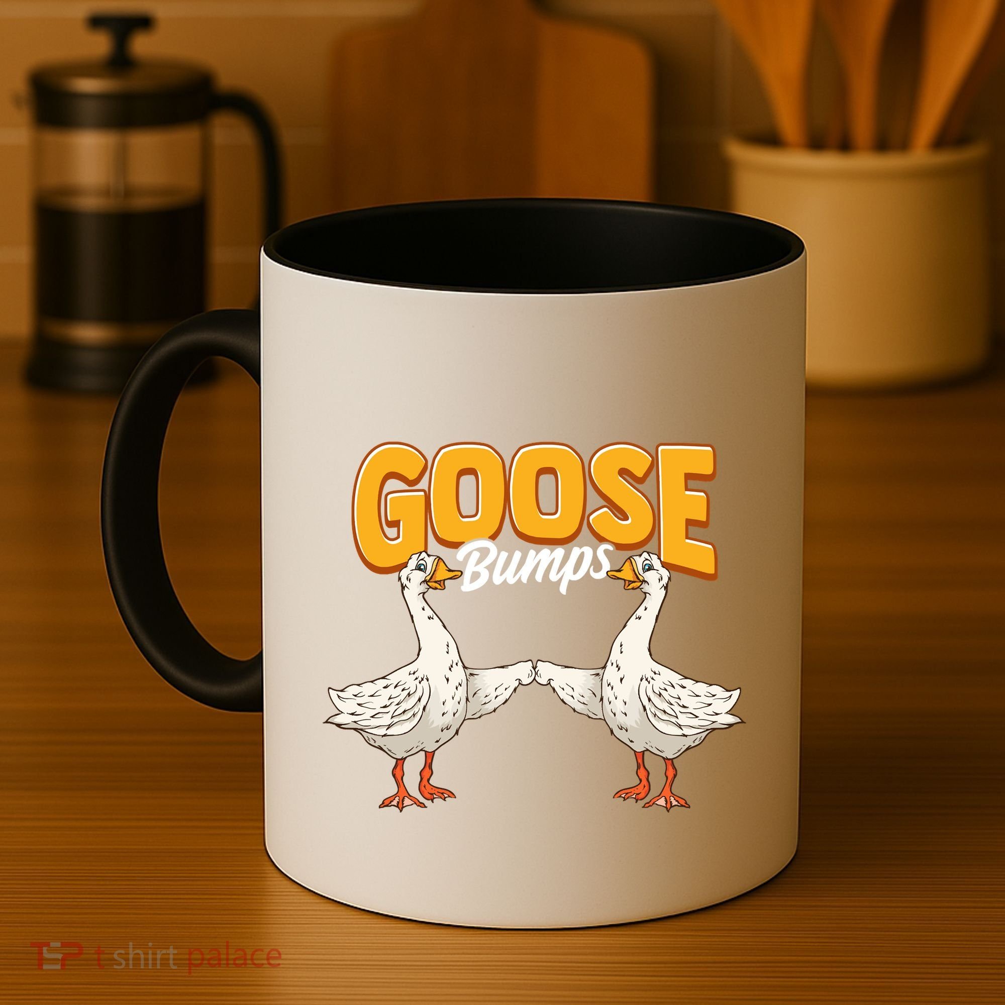 Cute & Funny Goose Bumps Goosebumps Animal Pun Coffee Mug