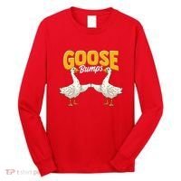 Cute & Funny Goose Bumps Goosebumps Animal Pun Long Sleeve Shirt thumb 0