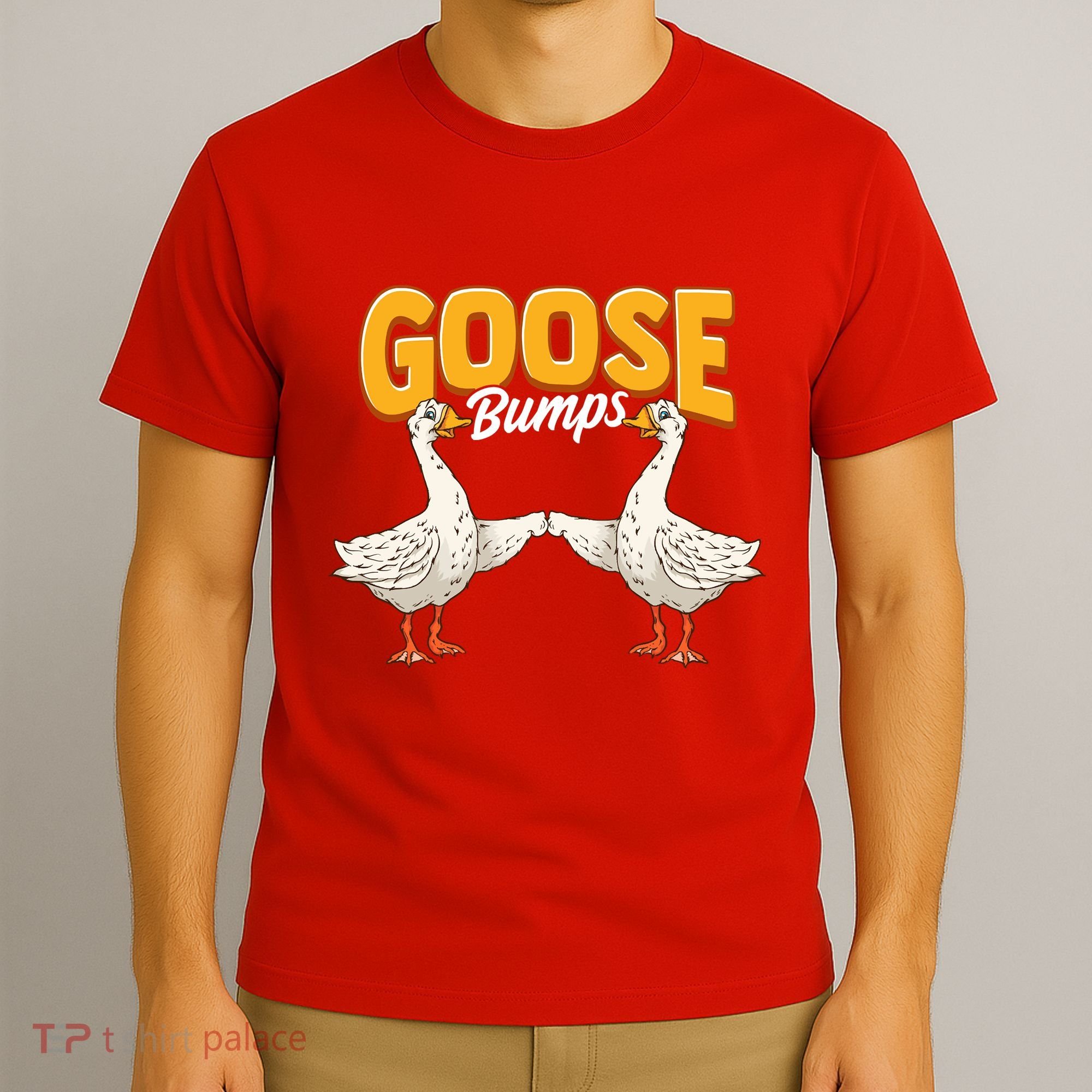 Cute & Funny Goose Bumps Goosebumps Animal Pun T-Shirt