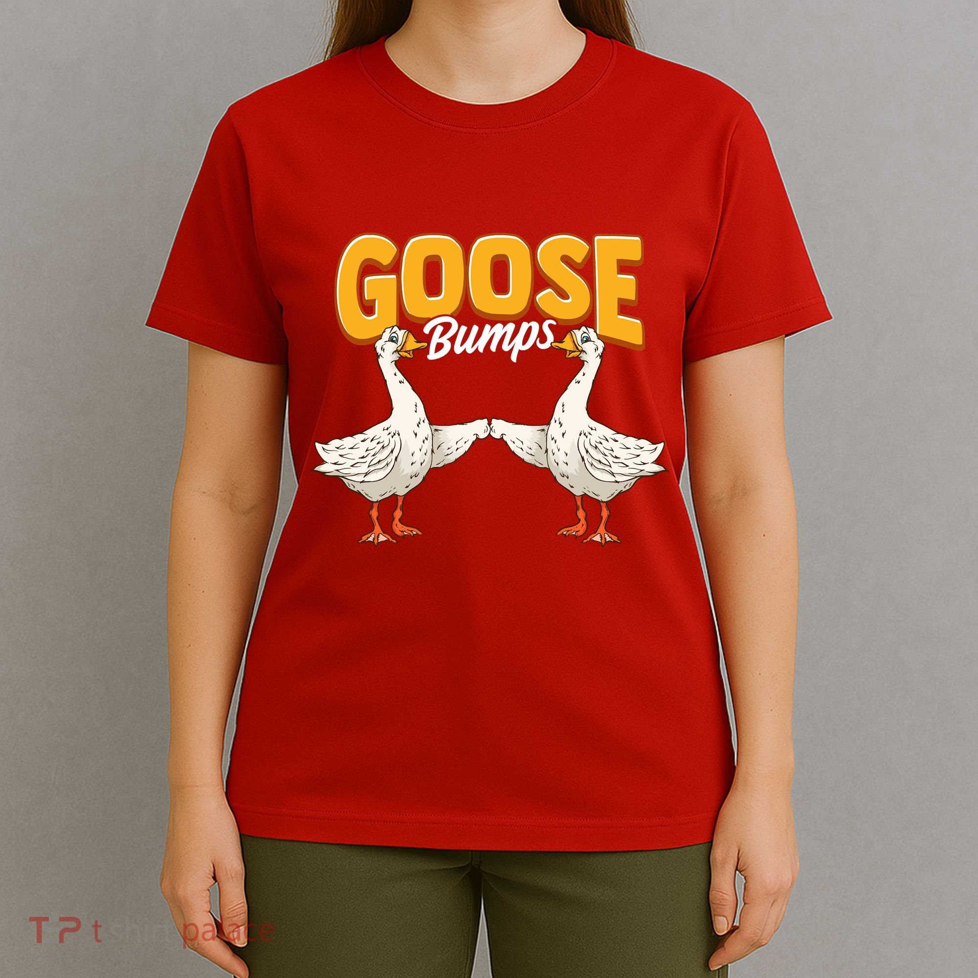 Cute & Funny Goose Bumps Goosebumps Animal Pun T-Shirt