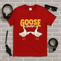 Cute & Funny Goose Bumps Goosebumps Animal Pun T-Shirt thumb 5