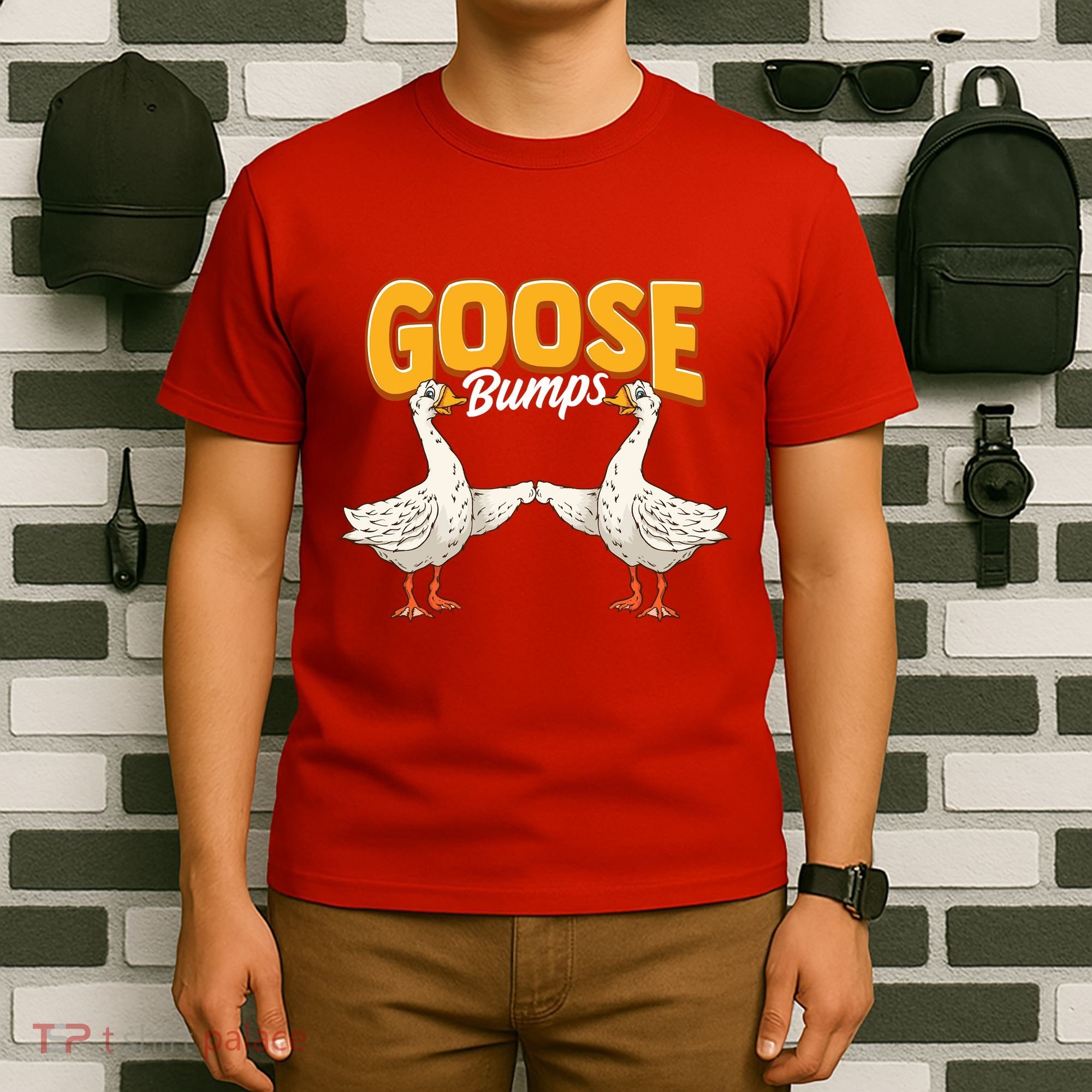 Cute & Funny Goose Bumps Goosebumps Animal Pun T-Shirt