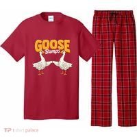Cute & Funny Goose Bumps Goosebumps Animal Pun Pajama Set thumb 0