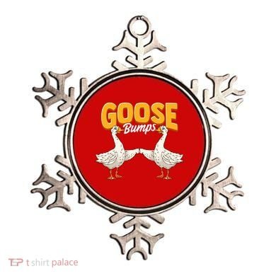 Cute & Funny Goose Bumps Goosebumps Animal Pun Ornament