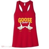 Cute & Funny Goose Bumps Goosebumps Animal Pun Women's Tank Top thumb 0