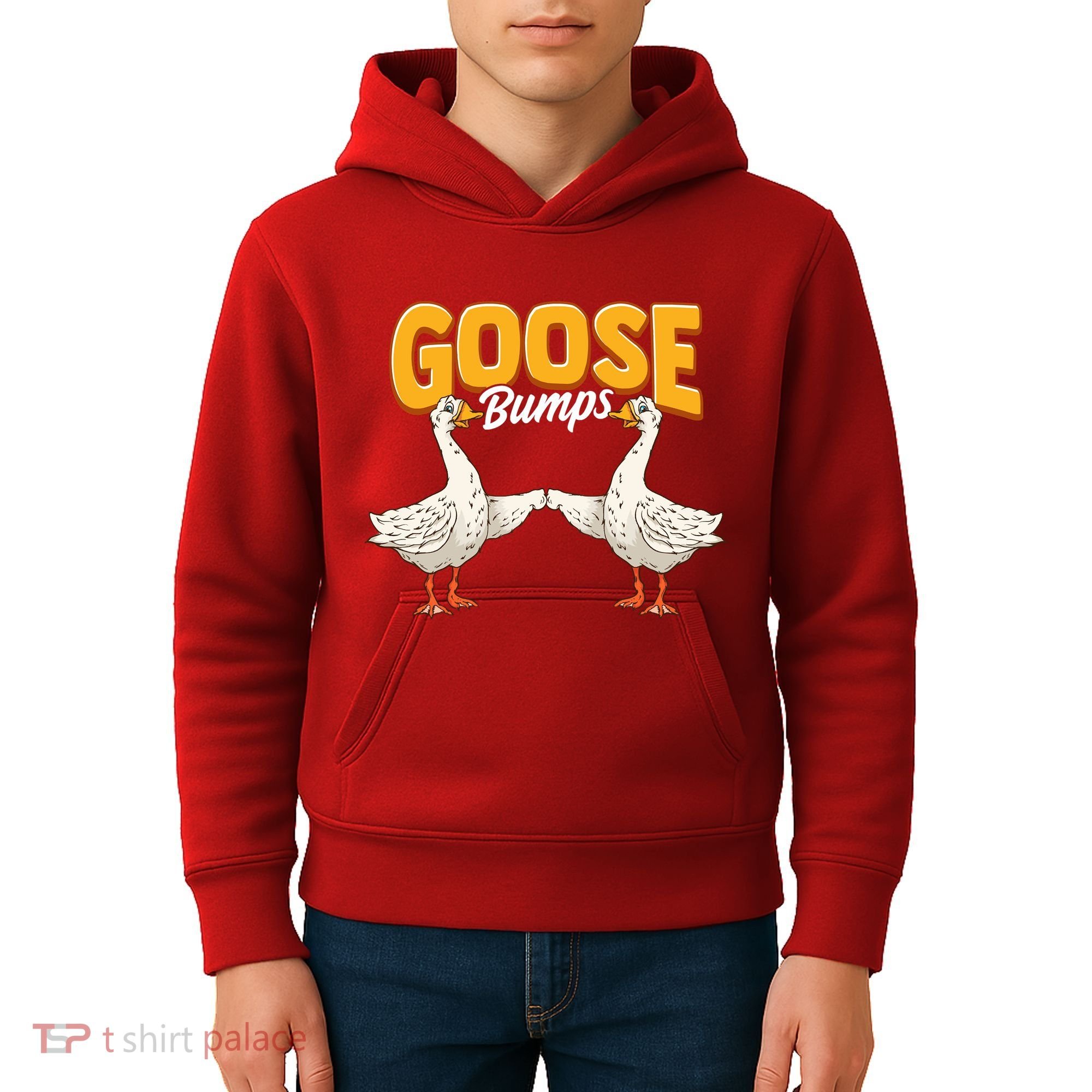 Cute & Funny Goose Bumps Goosebumps Animal Pun Kids Hoodie