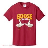 Cute & Funny Goose Bumps Goosebumps Animal Pun Kids T-Shirt thumb 0