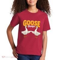 Cute & Funny Goose Bumps Goosebumps Animal Pun Kids T-Shirt thumb 2