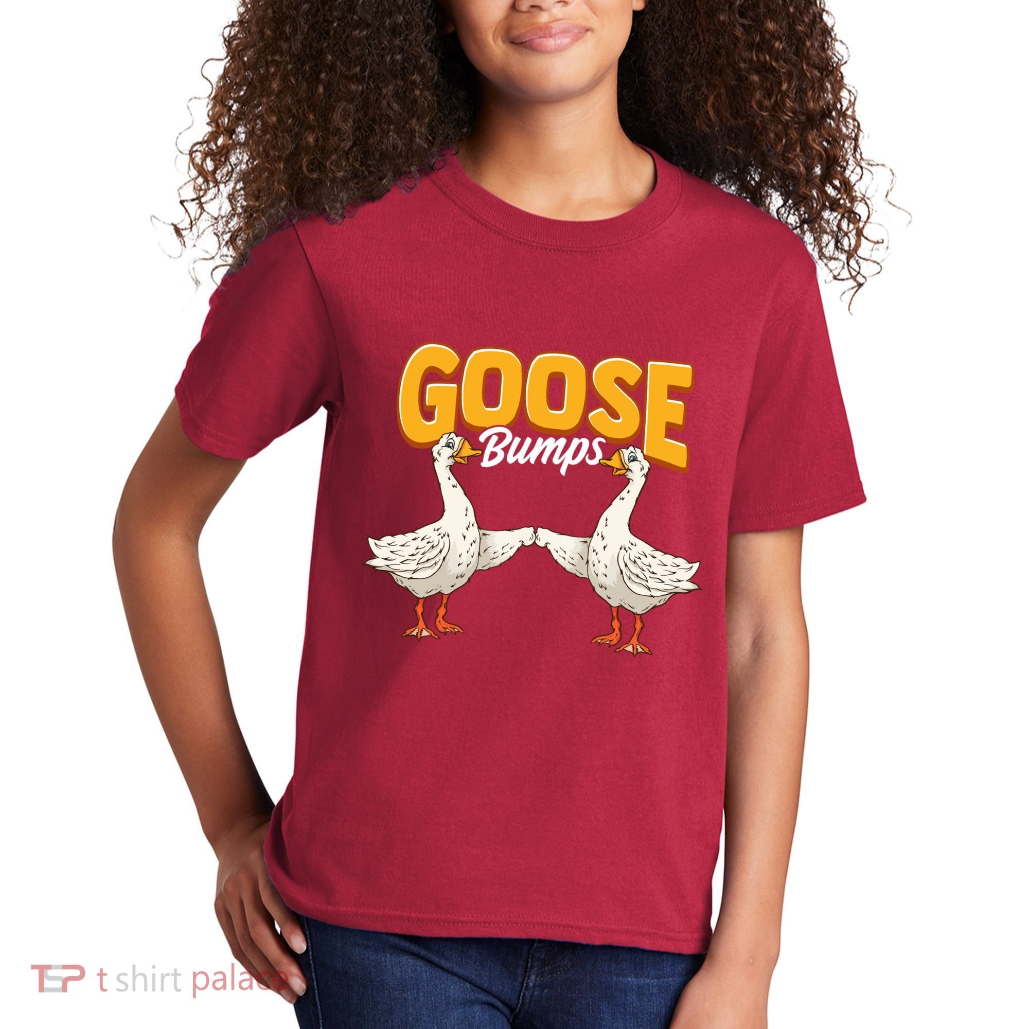 Cute & Funny Goose Bumps Goosebumps Animal Pun Kids T-Shirt