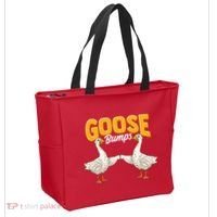 Cute & Funny Goose Bumps Goosebumps Animal Pun Tote Bag thumb 2