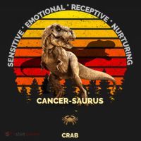 Cancergreat Funny Giftaurus Zodiac Cancer (Jun 21 Great Gift Jul 22) Crab Dinosa Women's Hoodie thumb 2